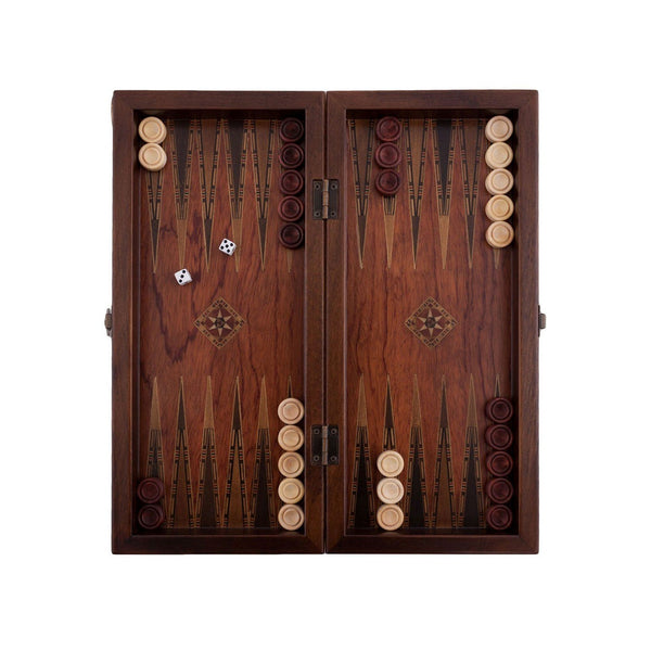 Handmade Wood Backgammon Set (Small)