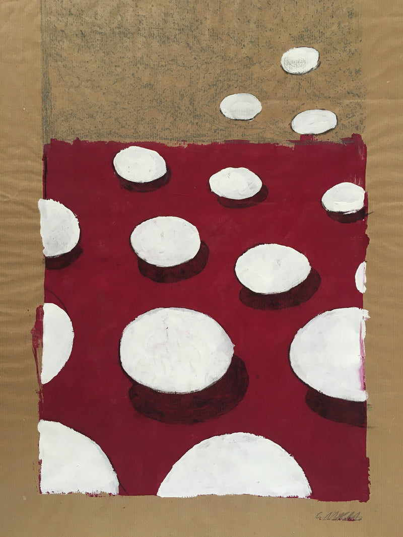 Claudio Maccari, oil on craft paper