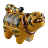 Vintage yellow tiger kogo incense holder