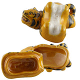 Vintage yellow tiger kogo incense holder