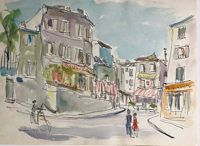 Montmarte View 1949, Paris