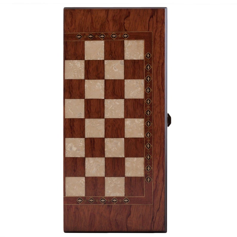 Handmade Wood Backgammon Set (Small)