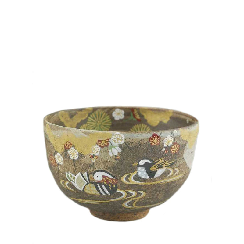 Matcha Bowl - Oshidori Mandarin Duck By Bahan Kiln