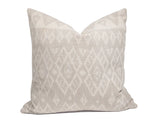 Handwoven Indonesian Ikat Cushion Cover - Grey