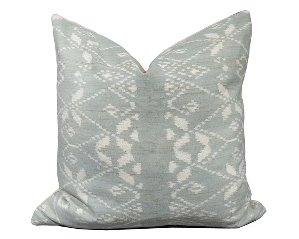 Handwoven Indonesian Ikat Cushion Cover - Grey