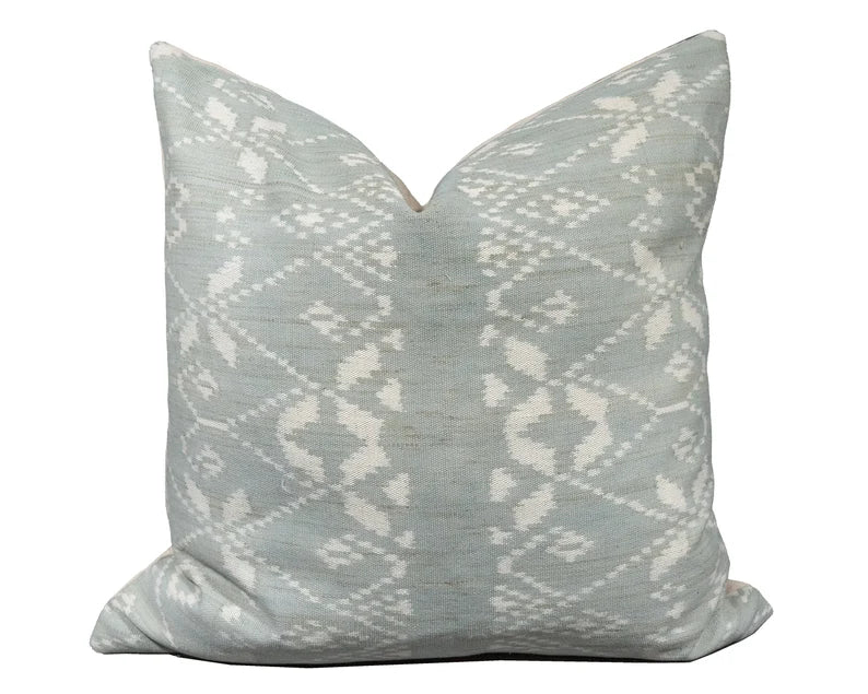 Handwoven Indonesian Ikat Cushion Cover - Grey