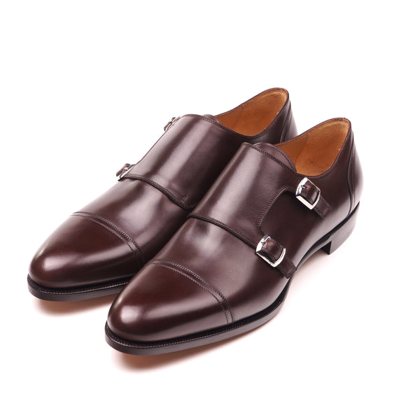 Brown Calf Double Monk Straps