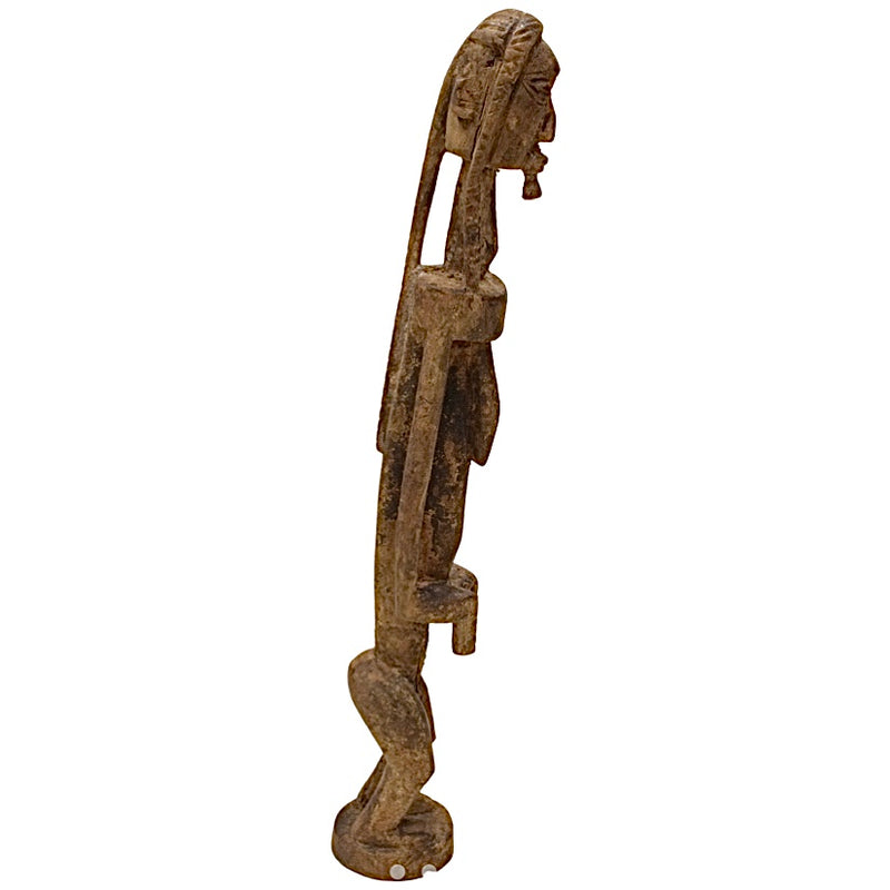 Hand Carved Wood Old Male Statue