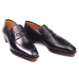 Black Calf Penny Loafers