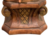 Vintage Virgin Mary carved wood statue