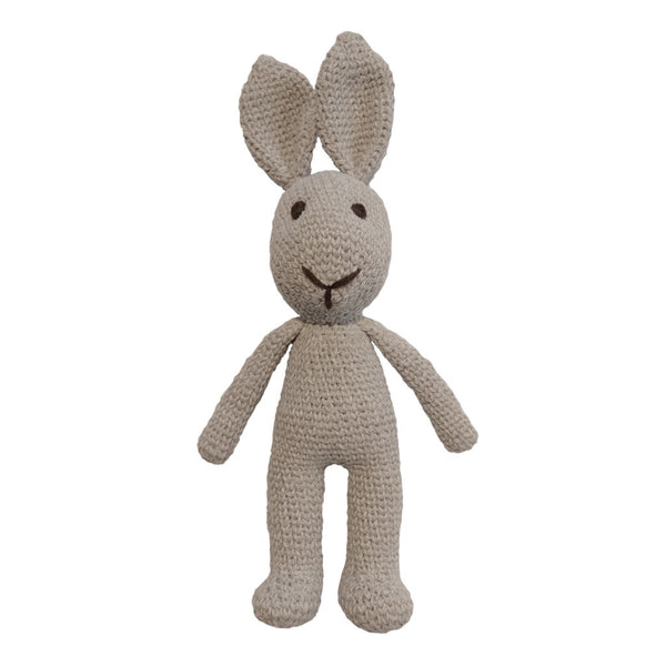 Hand crochet bunny (Made to order) - Light Grey