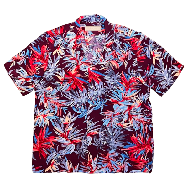 Crinkled Viscose Hawaiian Shirt