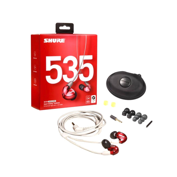 SE535 Sound-Isolating In-Ear Stereo Headphones with 3.5mm Audio Cable (Special Red Edition)