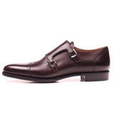 Brown Calf Double Monk Straps