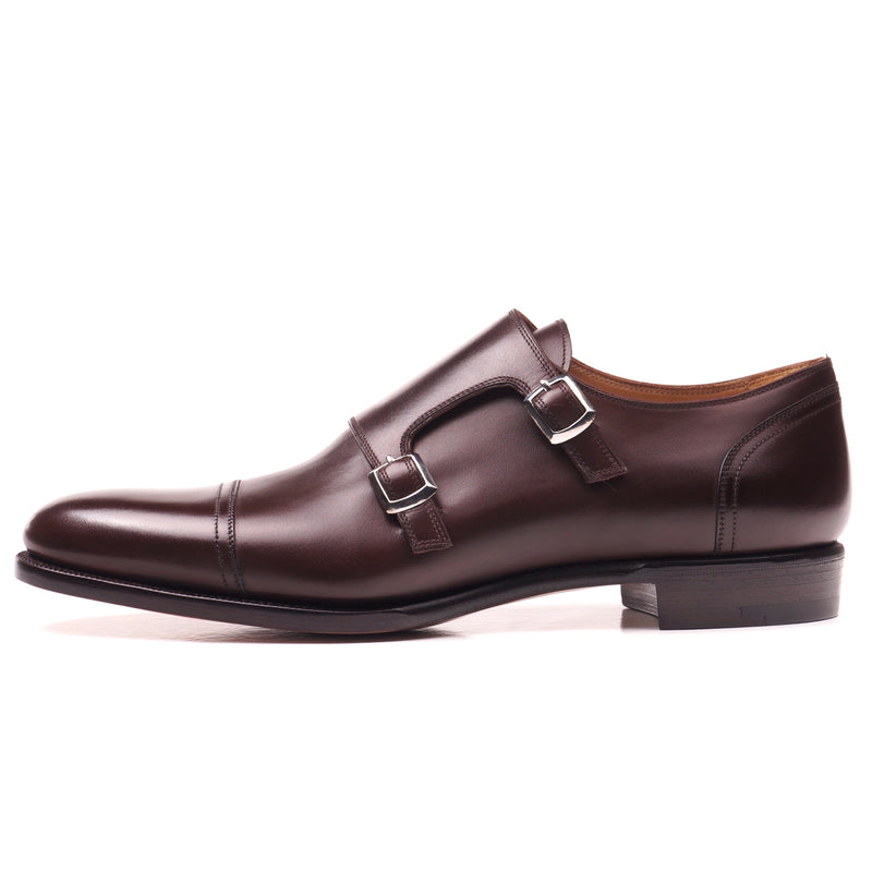 Brown Calf Double Monk Straps