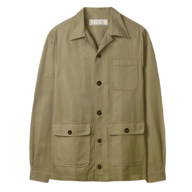 "Kenya" Irish Linen Overshirt (Made to order)
