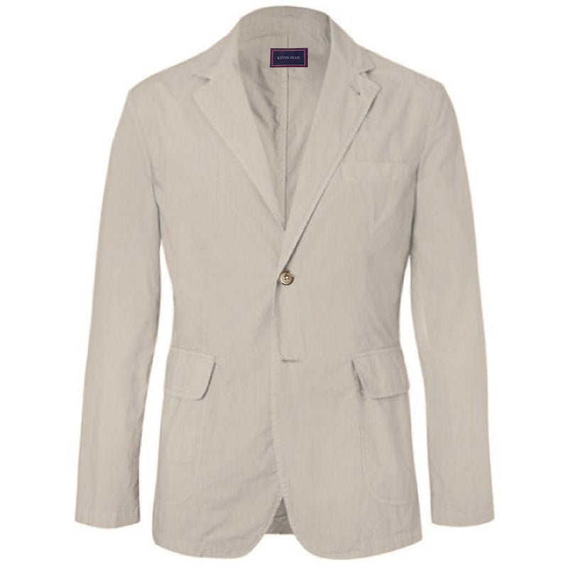 Lightweight Stretch Cotton Unstructured Jacket (Made to Order)
