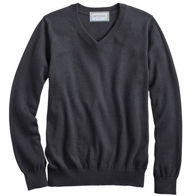 "DAVIDE" Cotton Cashmere V- Neck Sweater