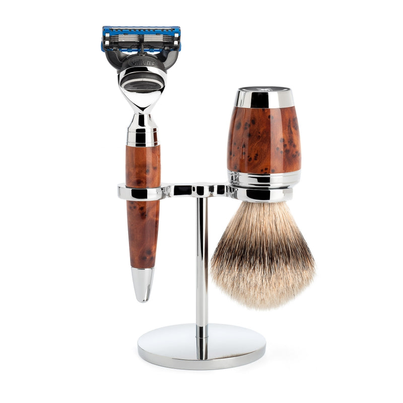 STYLO Shaving Set (Thuja Wood)