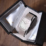 Ref.3567 White Gold Tonneau with Pitted Dial & Bracelet