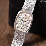 Ref.3567 White Gold Tonneau with Pitted Dial & Bracelet