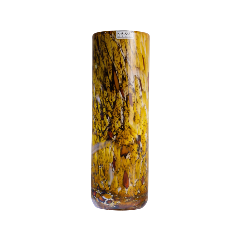 Gozo Glass Golden Yellow Vase