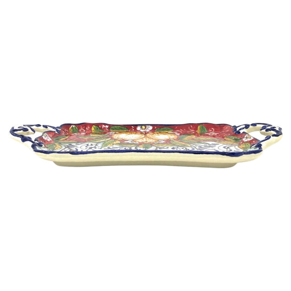 Hand painted Italian Ceramic Serving Tray - "Lemons"