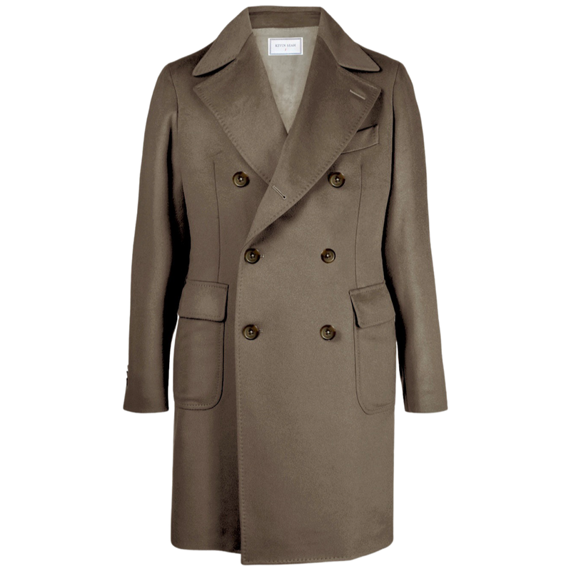 Cashmere Blend Double Breasted Coat (Made to Order)