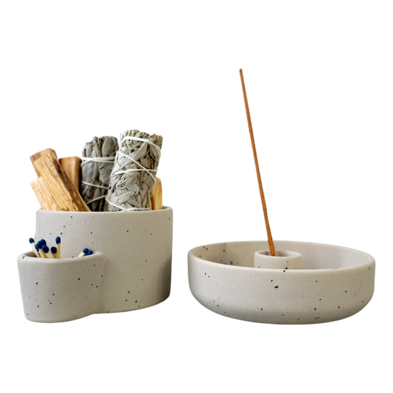 Palo Santo Set Incense Holder 2 Piece Set