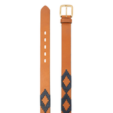 Gaucho Belt - Chestnut / Navy