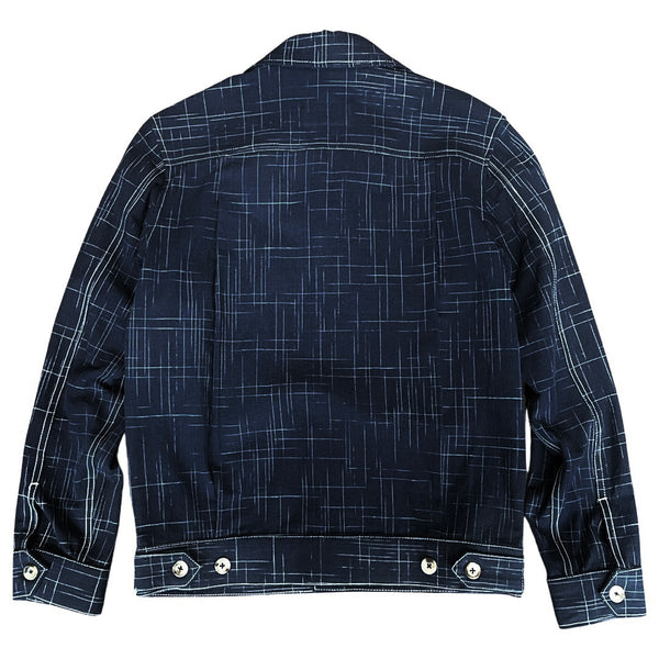 "Miyavi" Japanese Indigo Slub Cotton Trucker Jacket (Made to Order)