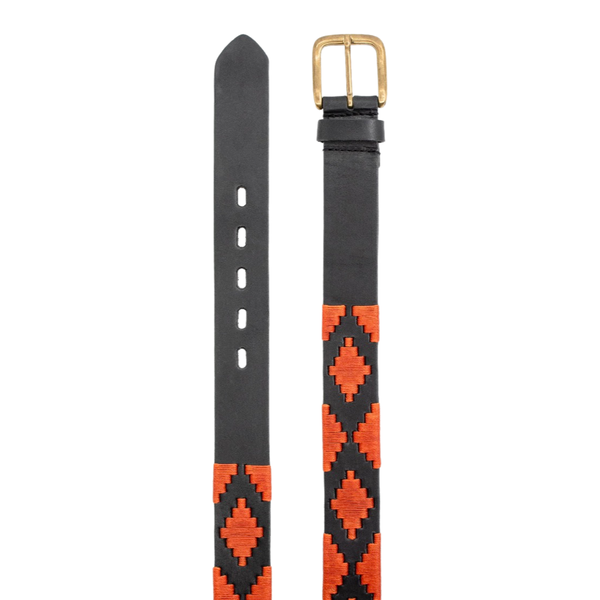 Gaucho Belt - Black / Orange