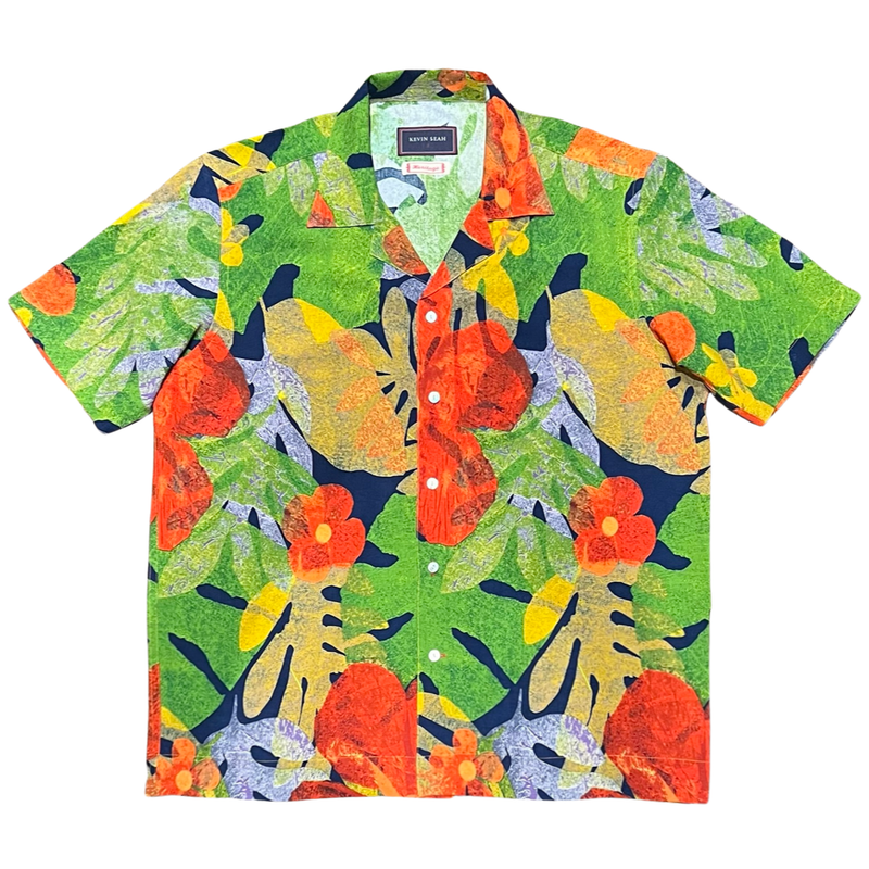 Printed Rayon Hawaiian Shirt