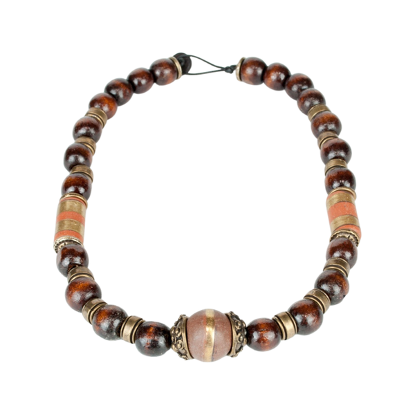 Tribal copper necklace