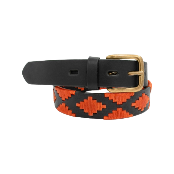 Gaucho Belt - Black / Orange