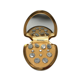 Vintage Krementz Gold Filled Platinum Inlay Rims with Mother of Pearl Dress Stud Set