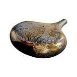 Vintage Michael Harris Isle of Wight Studio Glass Vase - "Black Azurene"