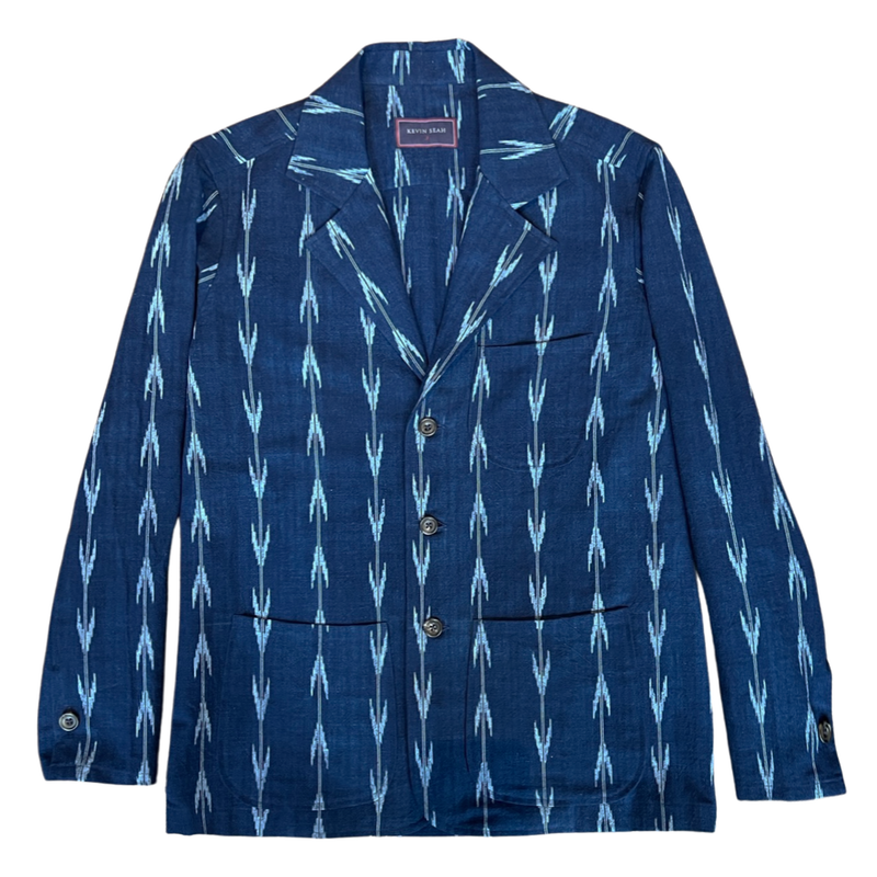 "Sakamoto" Japanese Indigo Slub Cotton Shirt Jacket (Made to Order)