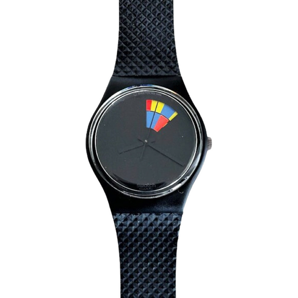 *NEW* Vintage rare 1989 Swatch Gent COLOR WINDOW GB715