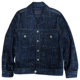 "Miyavi" Japanese Indigo Slub Cotton Trucker Jacket (Made to Order)