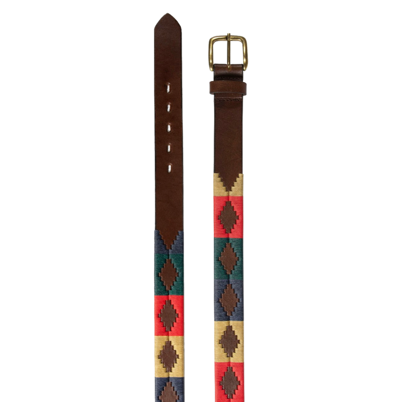 Gaucho Belt - Dark Brown / Multi