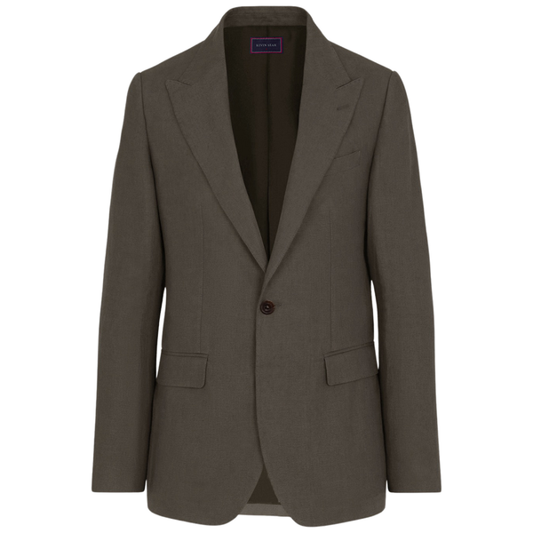 ONE BUTTON PEAK LAPEL JACKET (Made to Order)