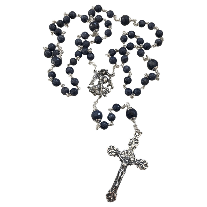Sapphire Rosary Necklace