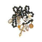 Antique BloodStone & Vermeil Rosary Necklace