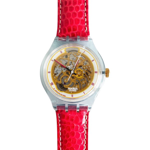 *NEW* Vintage rare 1994 Swatch SAN103 Automatic ABENDROT SAN103