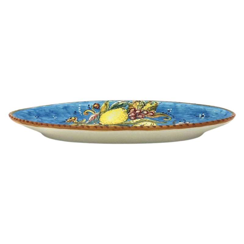 Hand painted Italian Ceramic Serving Plate - "Amalfi lemons"