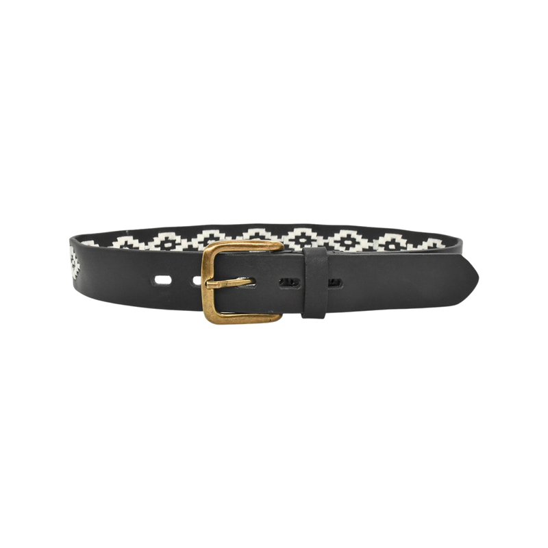 Gaucho Belt - Black / White