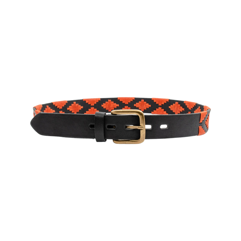 Gaucho Belt - Black / Orange