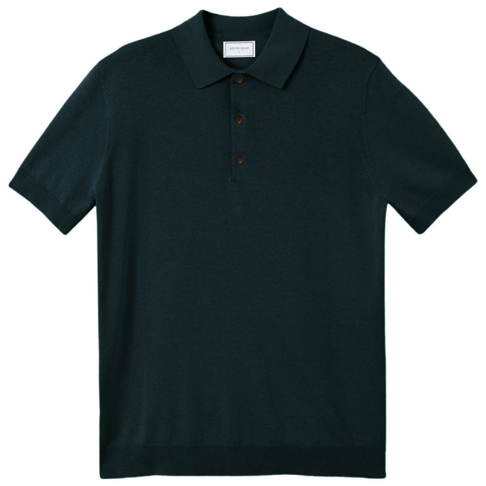 COTTON CASHMERE KNIT POLO SHIRT – Kevin Seah Online
