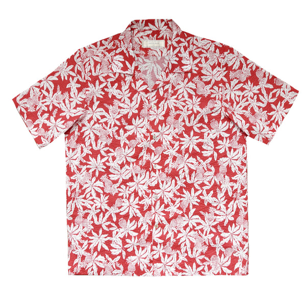 "Yuko" Japanese Seersucker Short Sleeve Shirt (Made To Order)